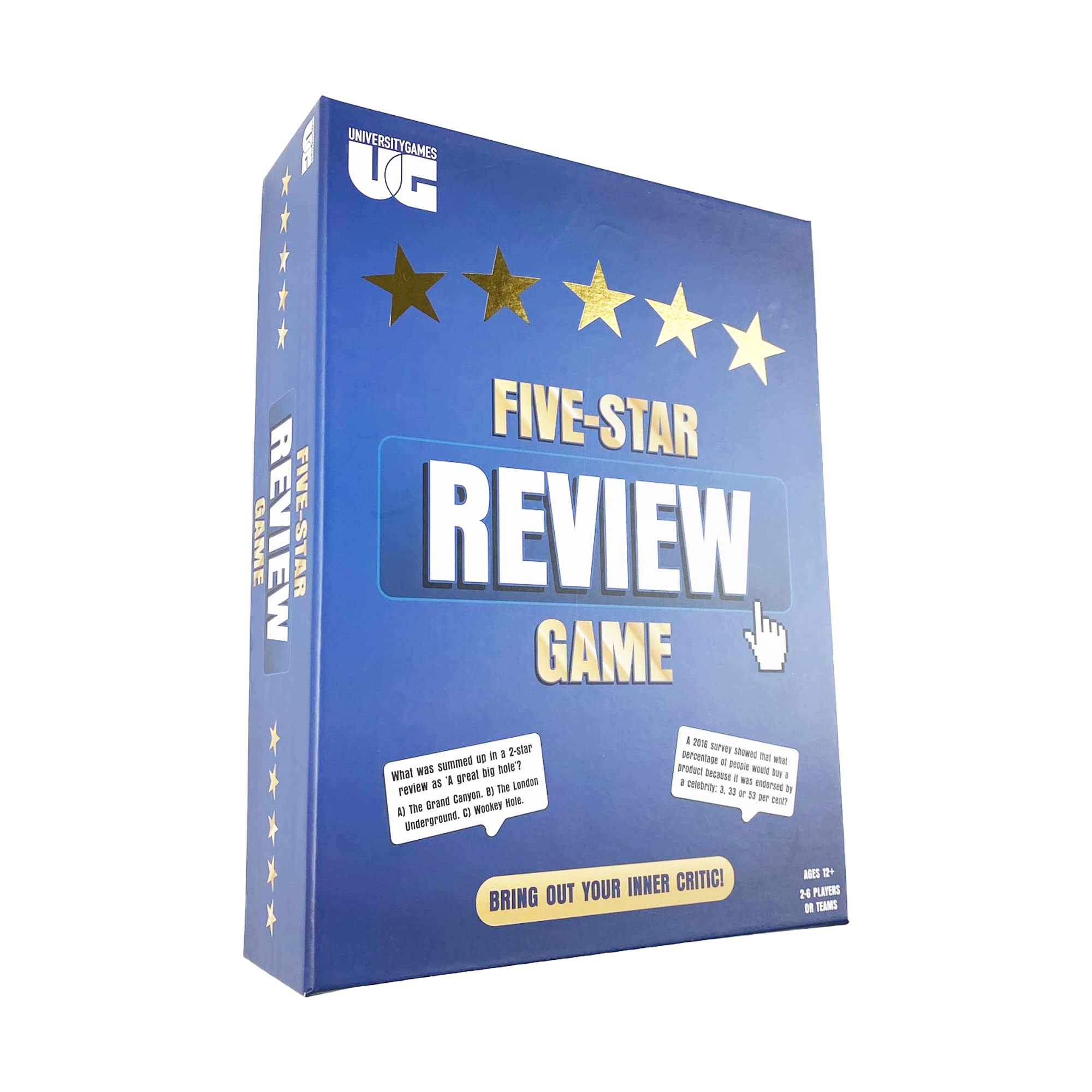 Five Star Review Card and Board Game General Knowledge Complete University Games