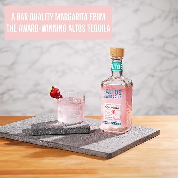 Altos Lime Margarita 750ml & Altos Strawberry Margarita 750ml Ready to Serve Bundle