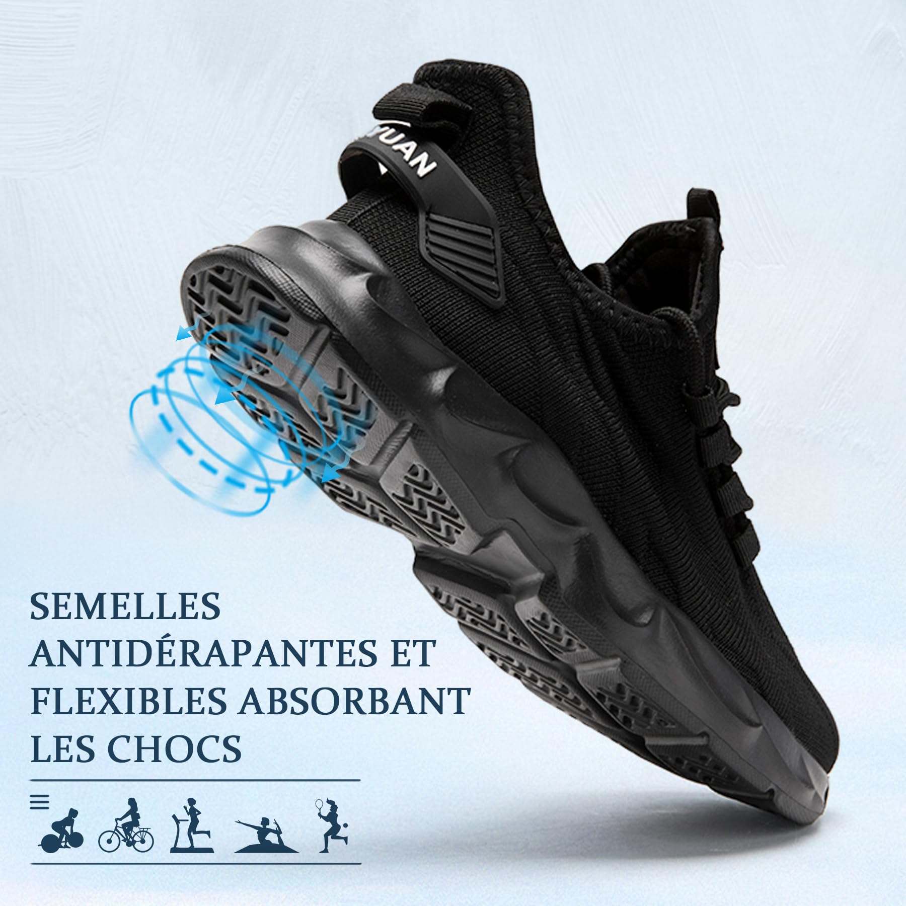 ZGPWZWL Scarpe Donna Sneakers Running Comode Tennis Fitness Palestra Sportive Confortevole Trekking Camminata Scarpe