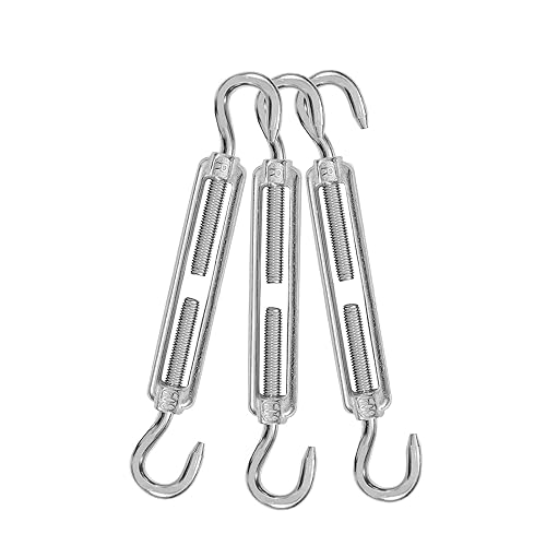 Miniatura 66 de Tensor de ojo y ojo M6, tensor de acero inoxidable 304 resistente tensión de cuerda de alambre 5 PC