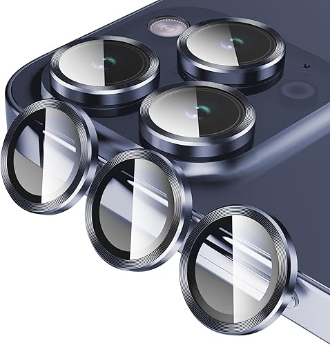 Miniatura 133 de Paquete de 3 x 2 protectores de lente de cámara Jeluse para iPhone 14 Pro Max para iPhone 14 Pro, cubierta protectora de pantalla de vidrio templado