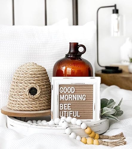 Miniatura 9 de Felt Creative Home Goods - Mini tablero de letras de fieltro rústico con tres tableros de mensajes intercambiables por Felt Creative Home Goods