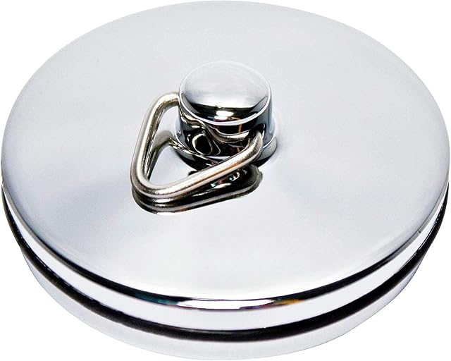 Merriway BH03915 45mm 1.3/4 inch Chrome Plated Metal Bath Basin Shower Plug Stopper