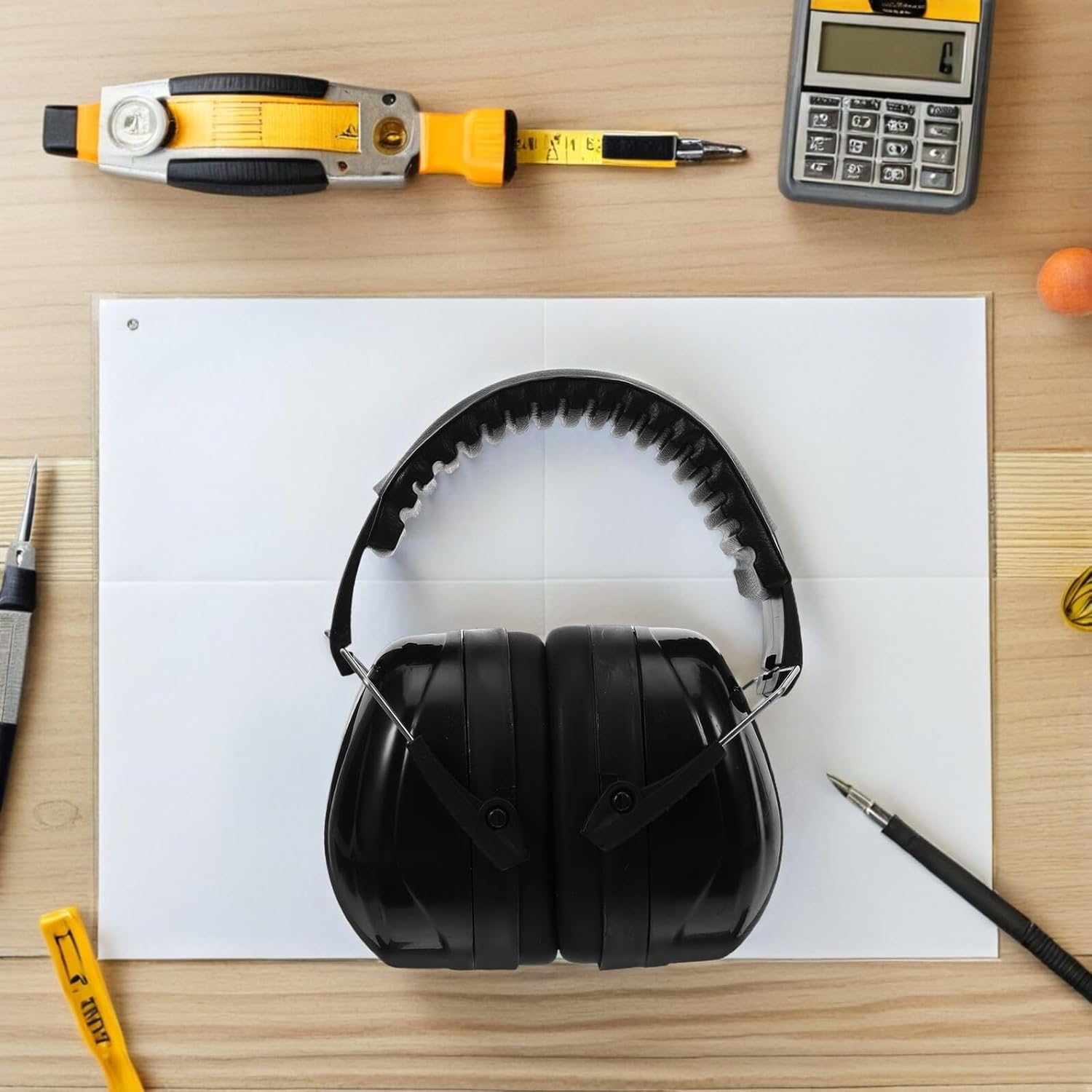 3pcs Noise Cancelling Ear Muffs with Snr 36db Hearing Protection, Soundproof Earmuffs for Noisy Environments, Safety Ear Muffs for Office Work and Industrial Use