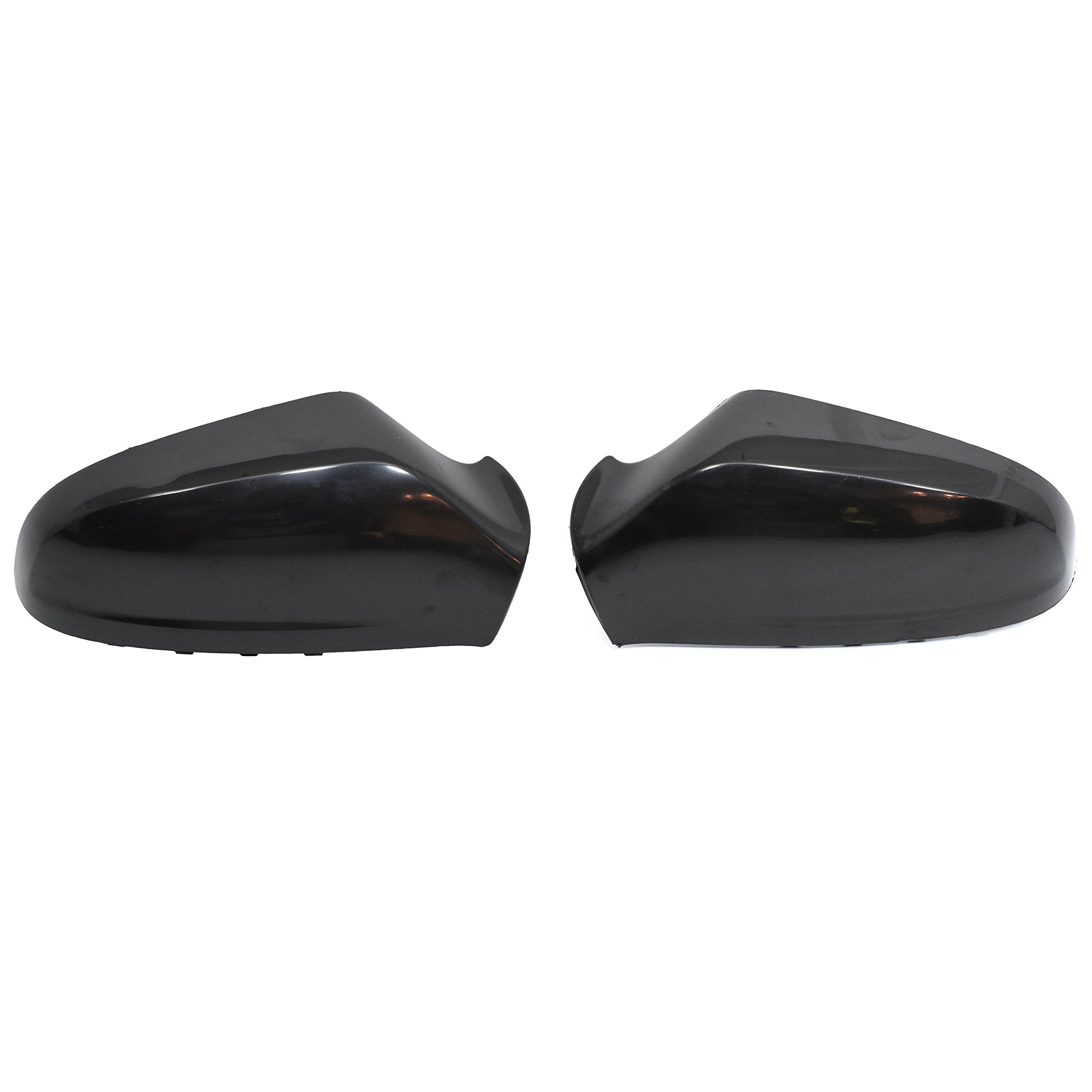 Set di 2 coperture per specchietto retrovisore esterno, compatibile con Opel Astra H dal 2004 al 2010, colore nero 6428917 6428182