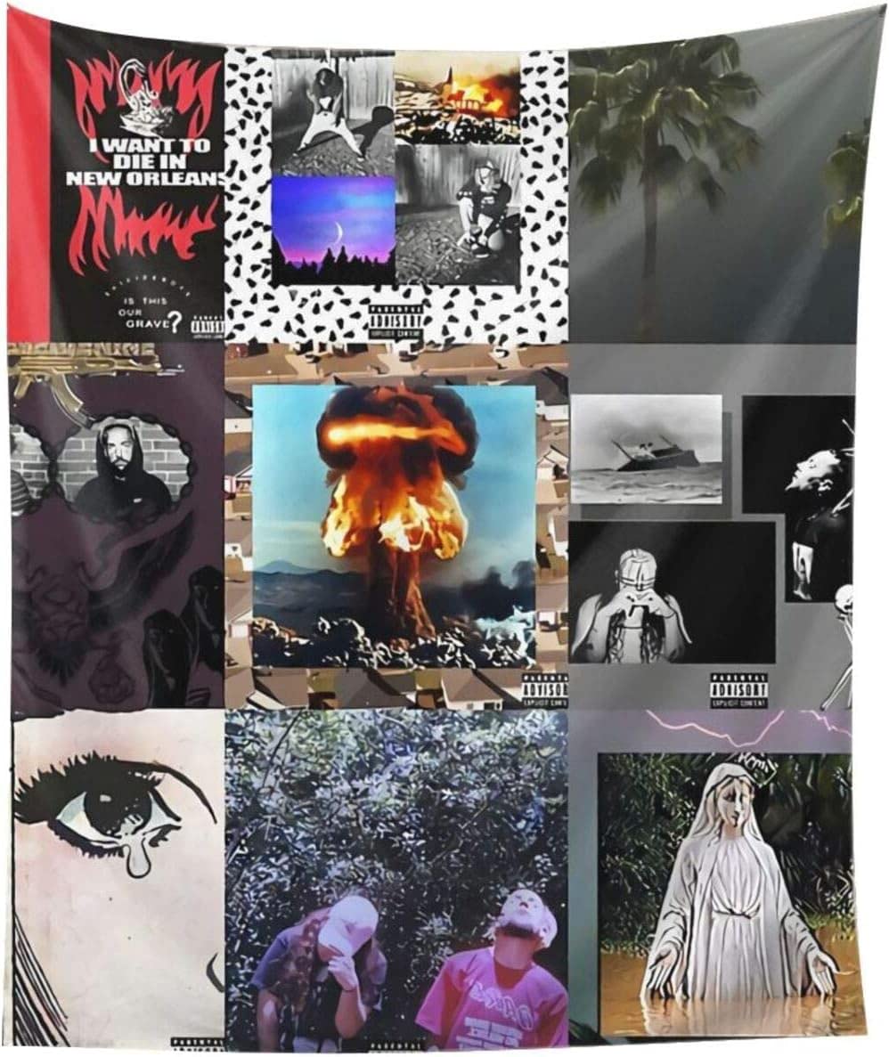 Qobnn Rapper Tapestry Album Collage Tapestry Uicide Hip Hop Music