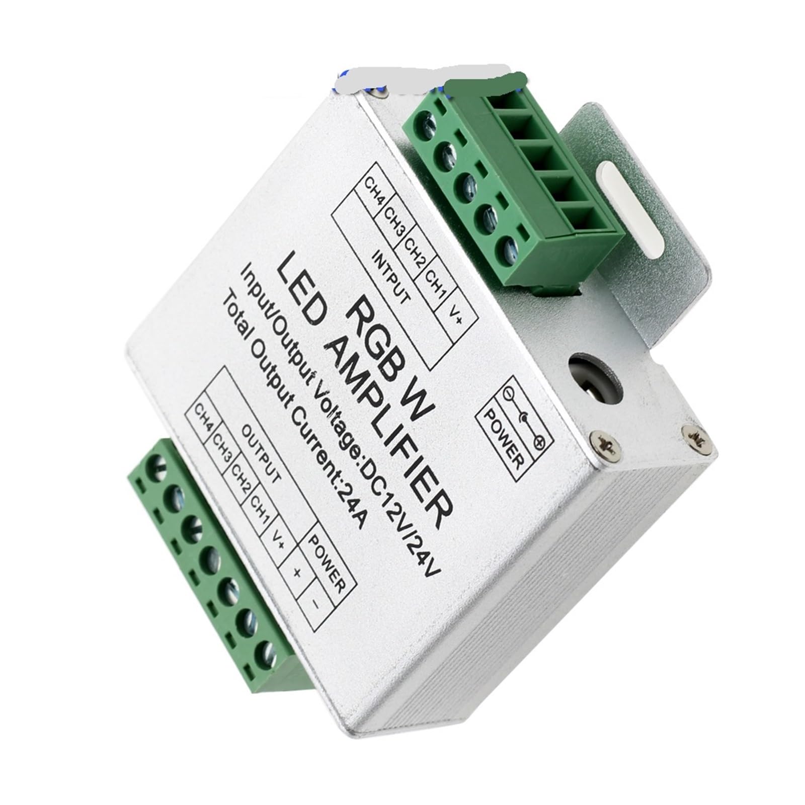 1 pz Amplificatore LED RGBW/RGB DC12-24V 24A 4 canali di uscita Strip Light Ripetitore potenza Controller console(RGBW)