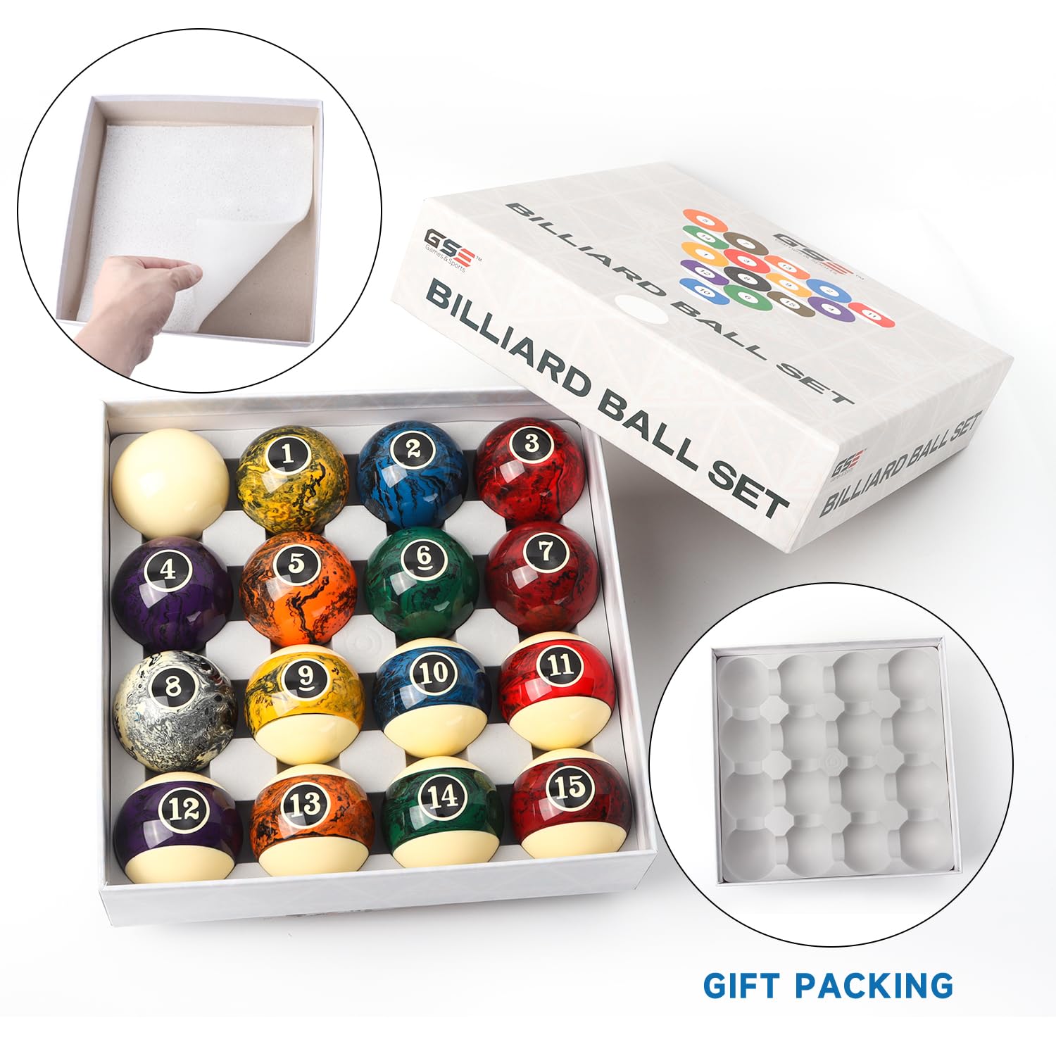 Amazon | (Dark Marble Swirl Style) - GSE Games & Sports Expert 5.7