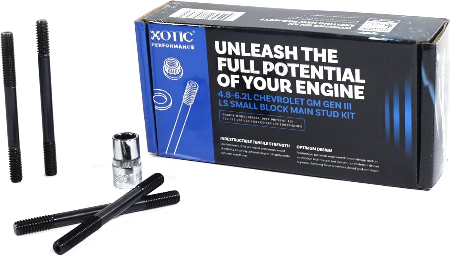 Chevy Gen III/LS Series Small Block Main Stud Kit - Xotic Performance™ MS334