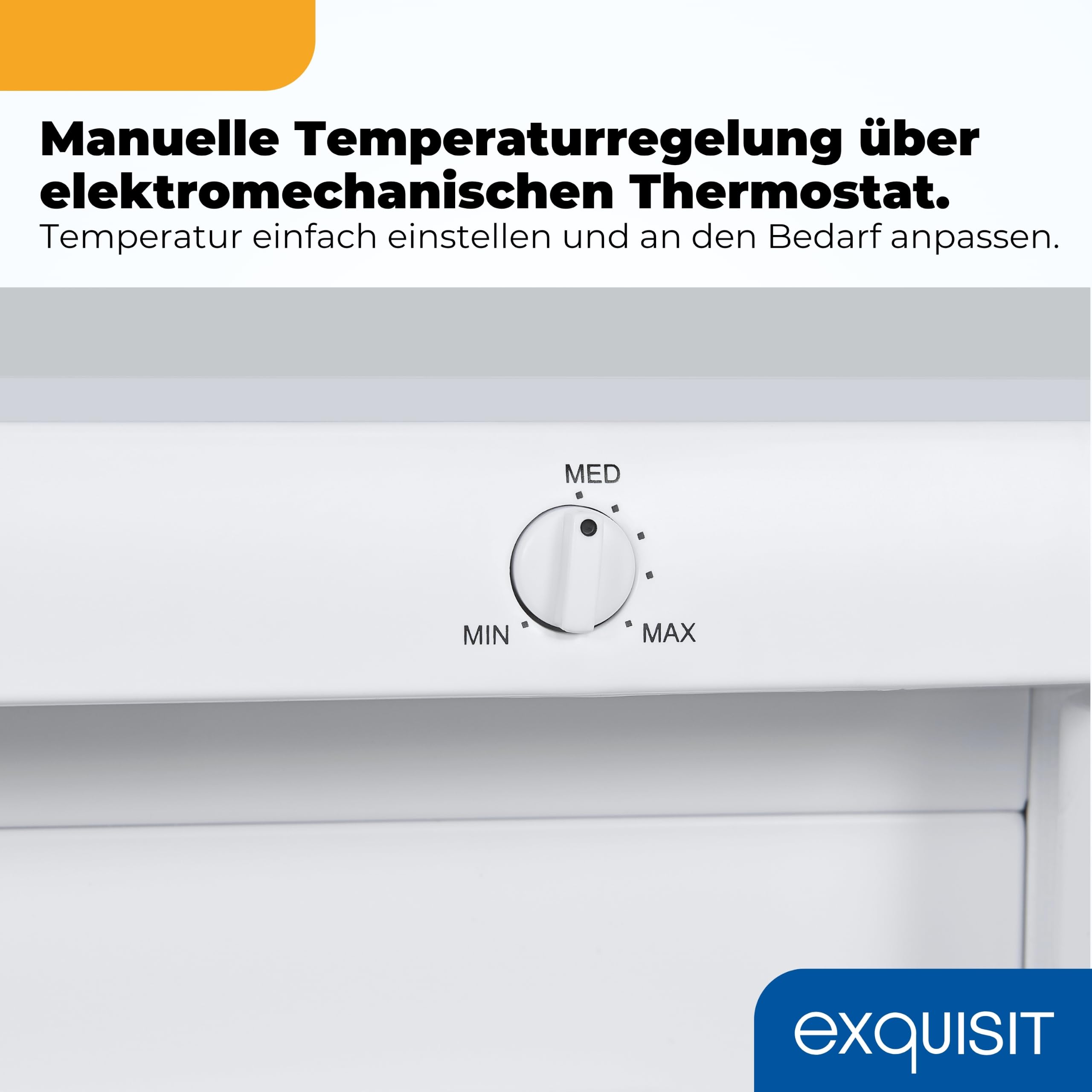 Exquisit GS512-040E Gefrierschrank 91 l Tiefkühlschrank Weiß Kompakter Freezer 4-Sterne-Gefrierfach