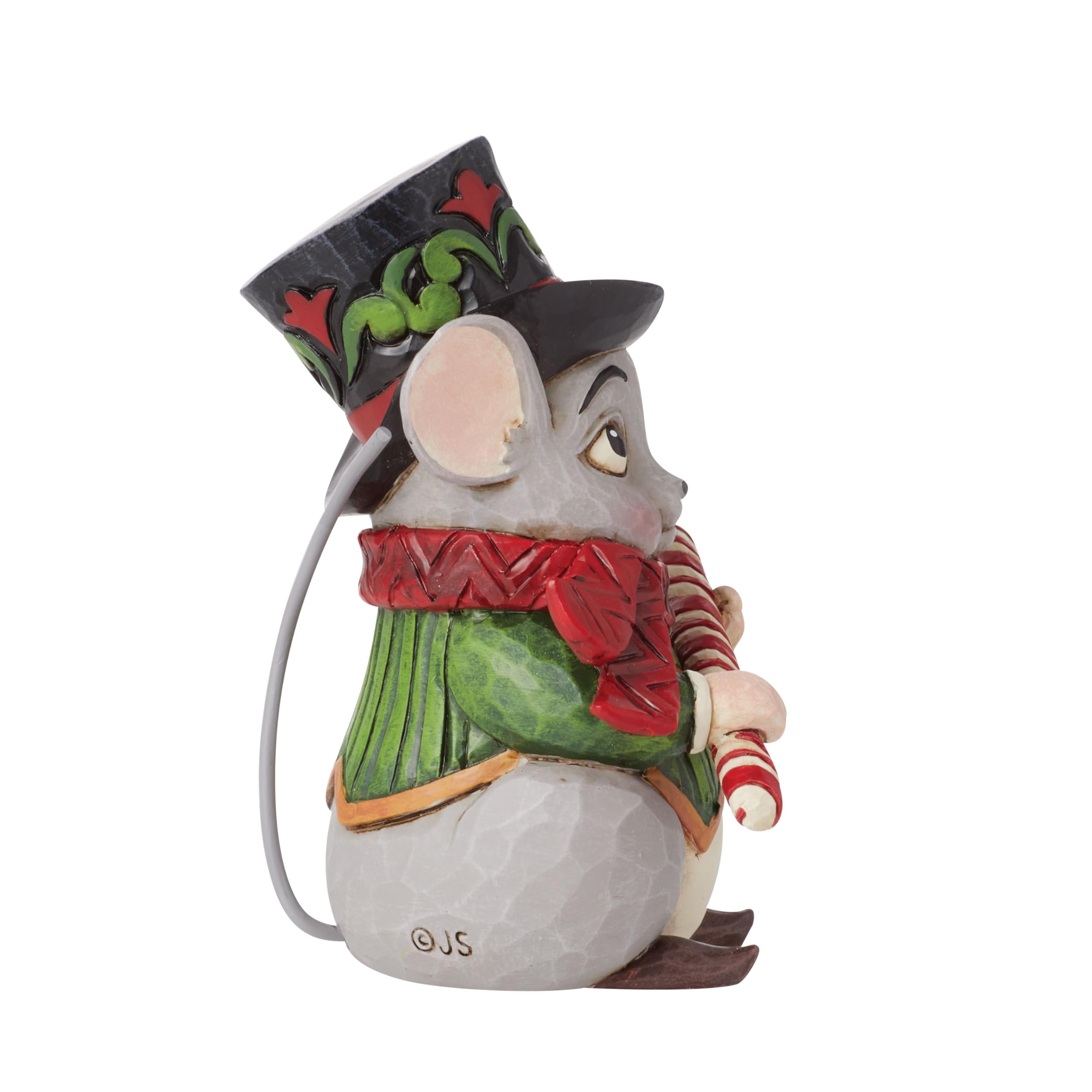 Jim Shore Heartwood Creek Christmas Kitten Wearing a Santa Hat