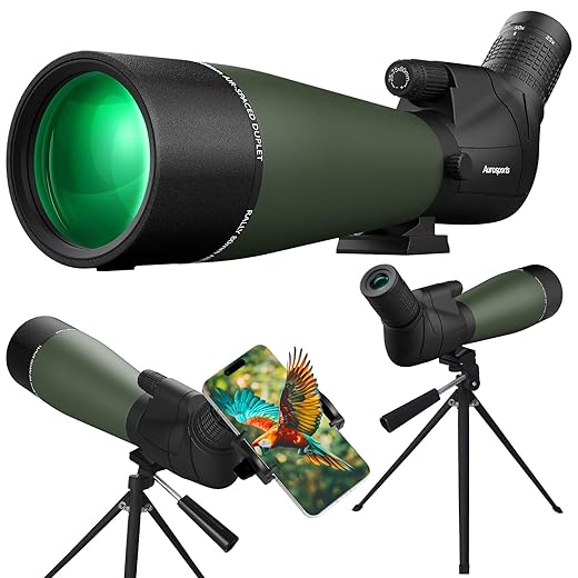 Aurosports 25-75X80 Spotting Scope with Accessories