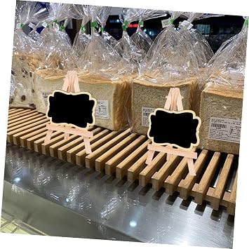 VANZACK 6pcs Decorative Wooden Chalkboard Message Boards with House and Flower Shapes, Multi-Function Memo Signs for Home Decor and Kitchen Menu Display