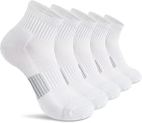 Gonii Women's Ankle Socks 5-Pack: Thick Cushioned Athletic Running Hiking Low Cut with Arch Support & Anti-Slip