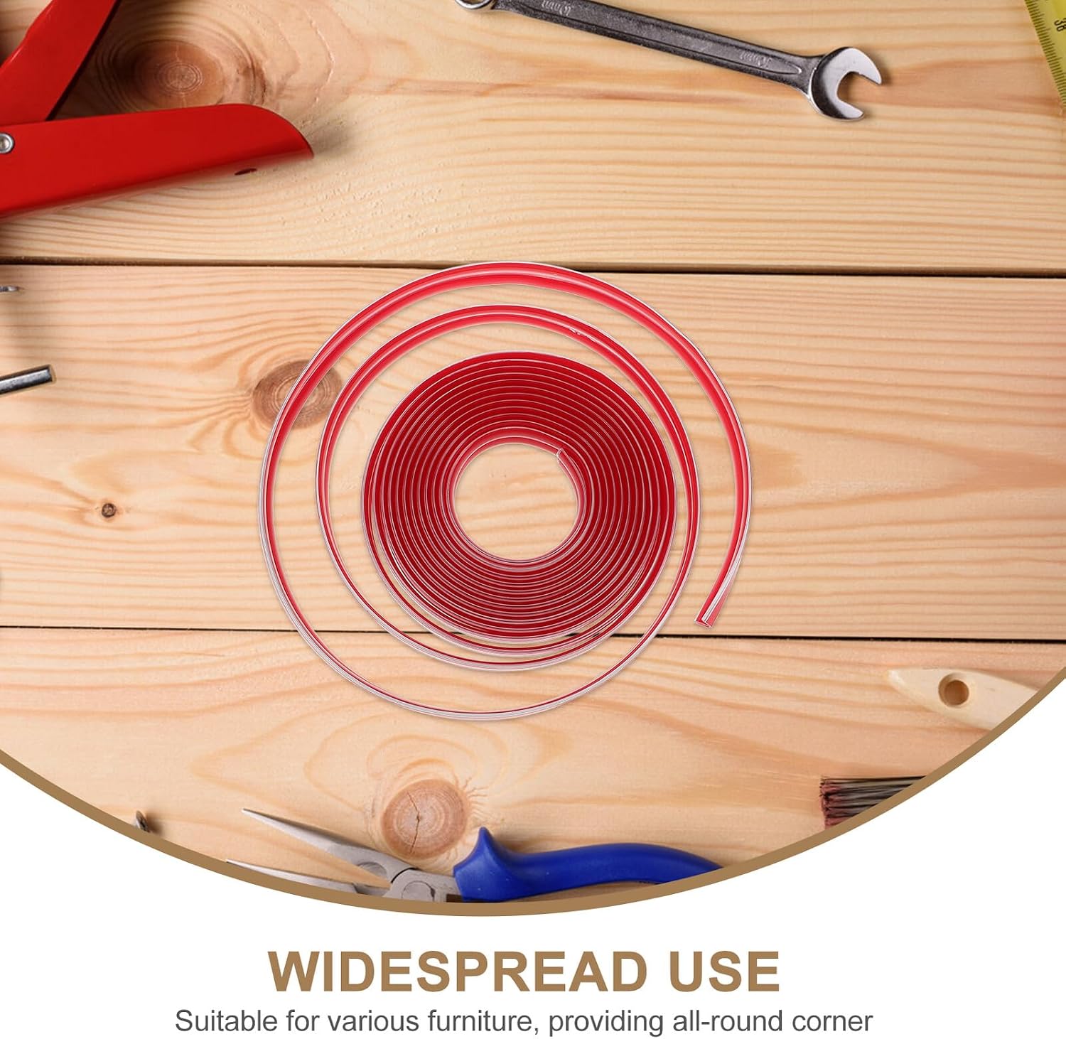 VOSAREA Furniture Corner Guards and Silicone Edge Protectors for Proofing Soft L-Shaped Table Corner Bumpers with 4m Strip and Rounded for Home Safety