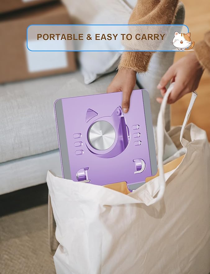 Soporte Aoviho T8 para Tablet 360° Aluminio Púrpura miniatura 7