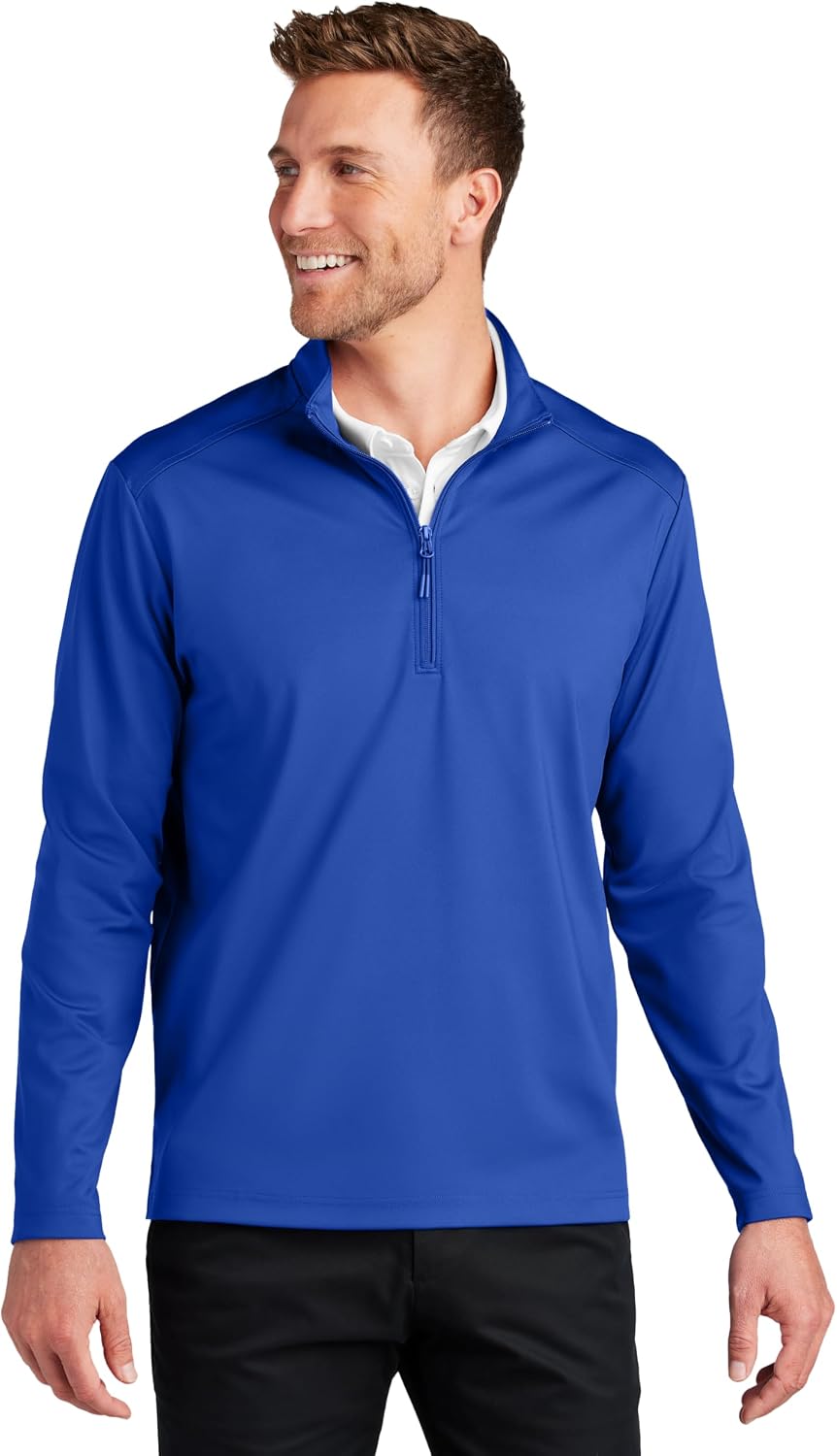 Port Authority Men's Double-Knit Quarter-Zip Pullover