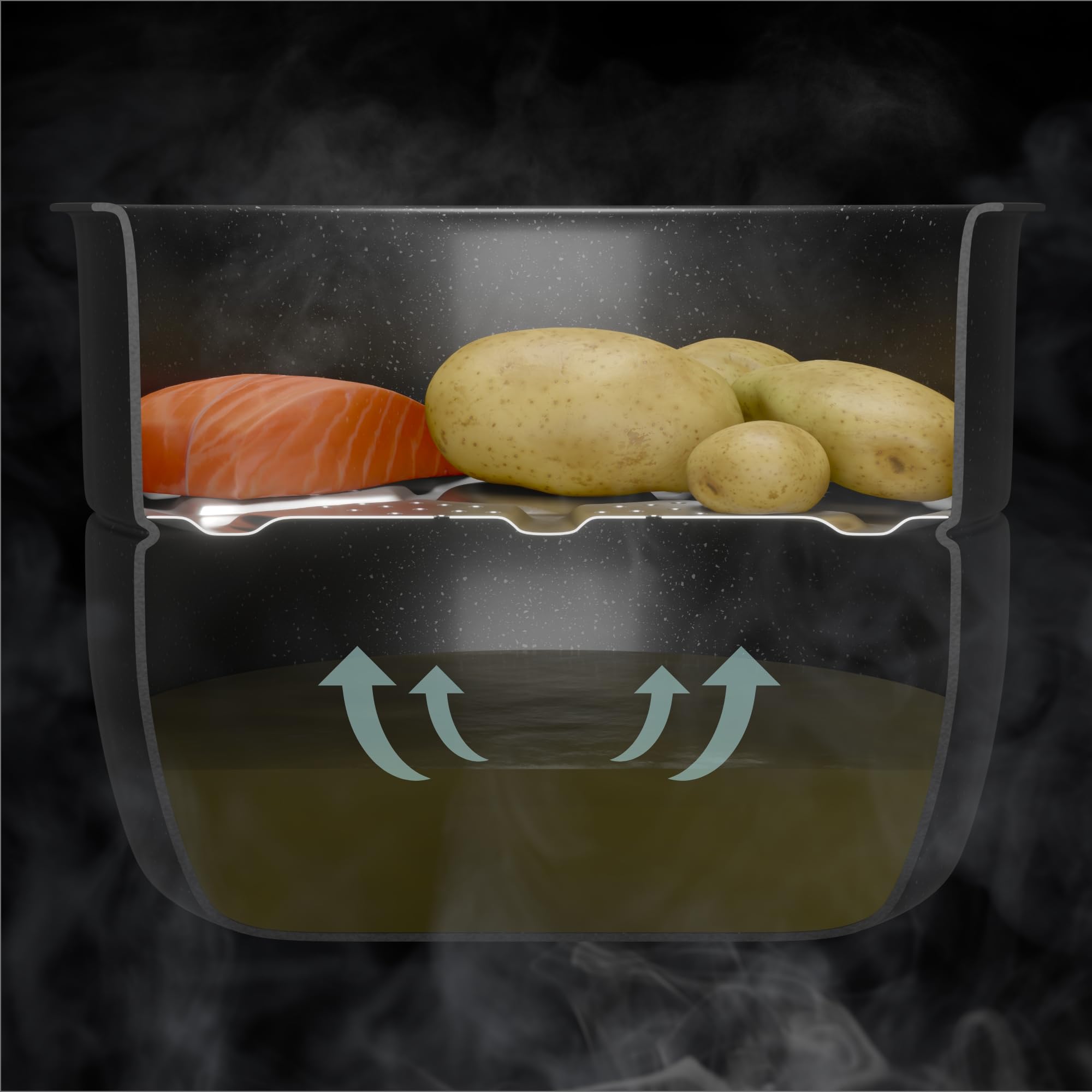 NEWLUX - Mijoteuse Électrique 6L SmartChef V600 (1200W), Robot Cuisine avec 4 Niveaux de Pression (90 kpa) et 17 Programmes. Slow Cooker programmable 24h avec Vapeur 2 Niveaux
