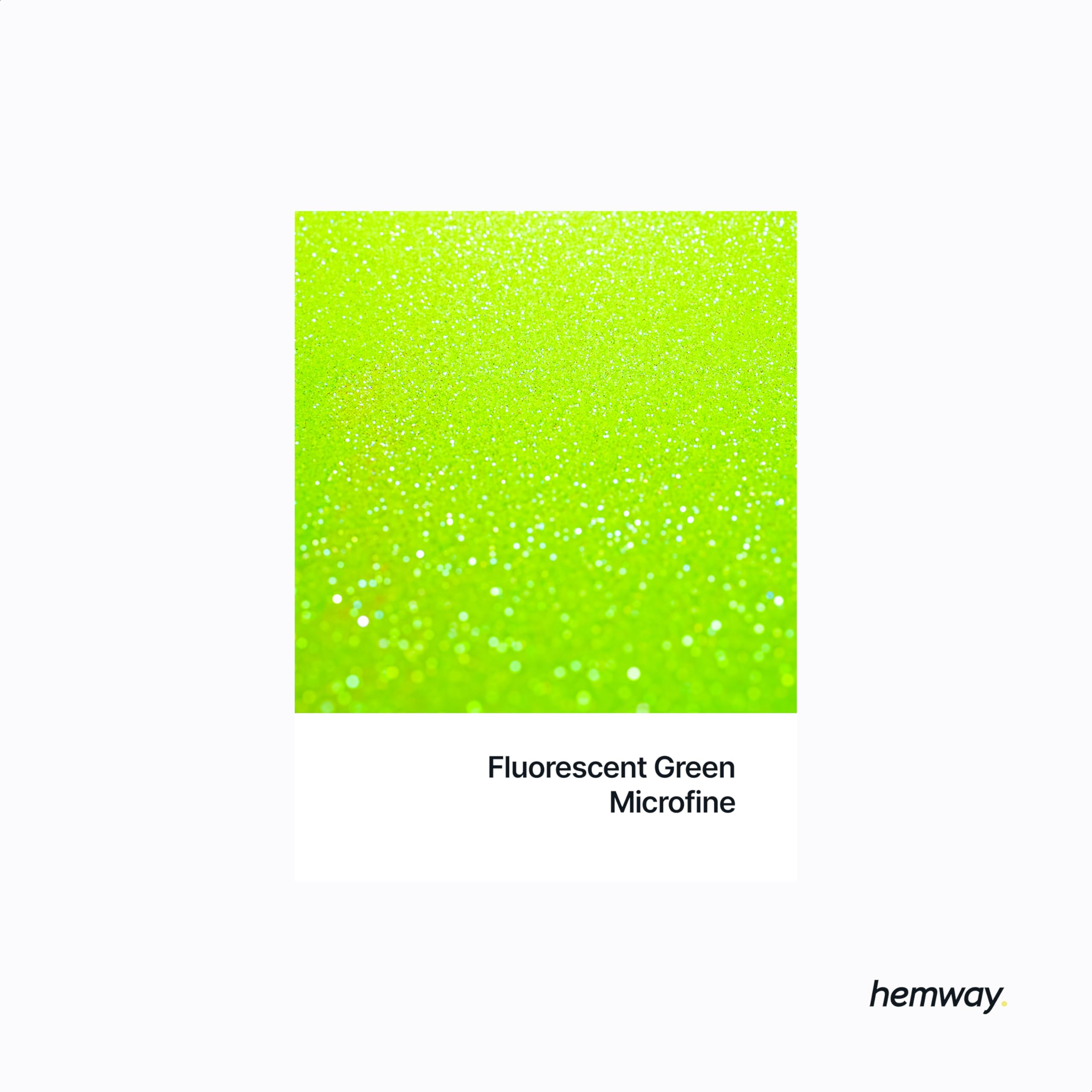 Hemway Craft Glitter Fluorescent UV Neon Green 100g Microfine Glitter for Crafts Resin, Cosmetic, Nail, Face, Body, Festival - Image 2