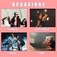 Vista 4 de 48 cintas de peluca para pelucas de encaje, cinta frontal invisible impermeable de doble cara para fijar pelucas (azul)