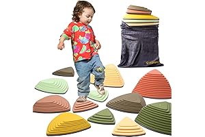 Makarci Stepping Stones for Kids, Obstacle Course Building for Full Body Kids