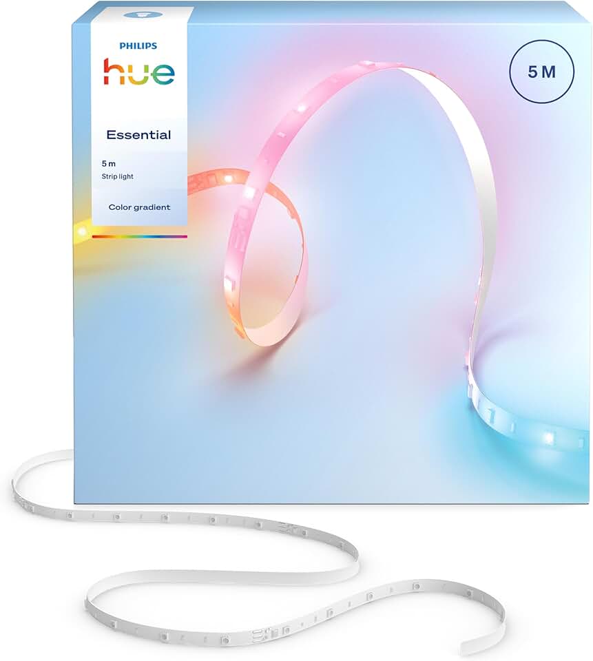 Hue Essential 5-Meter LED Strip Light, RGBIC, Vibrant Color 