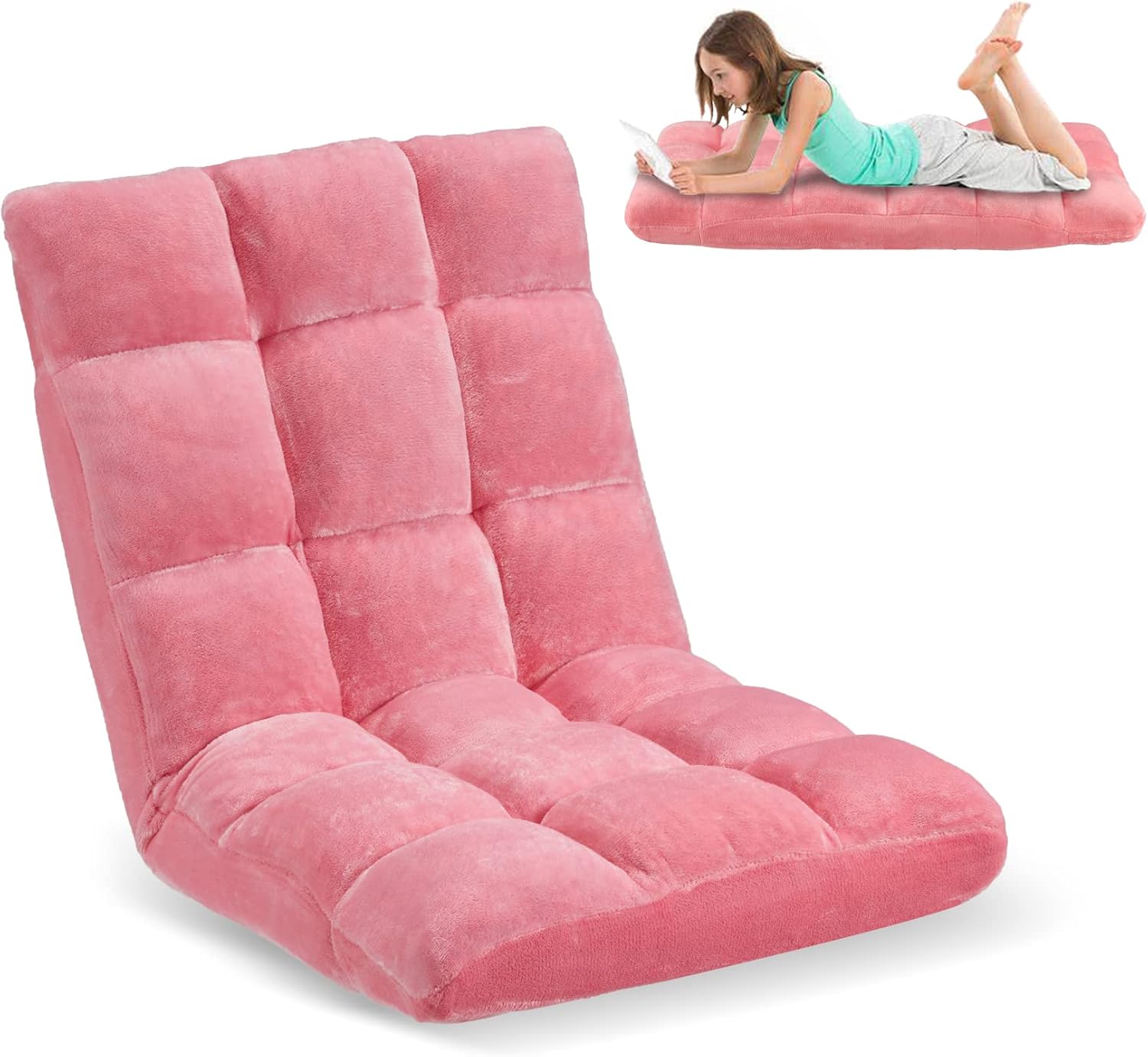 Avocahom Folding Floor Gaming Chair 14Poistion Cushioned