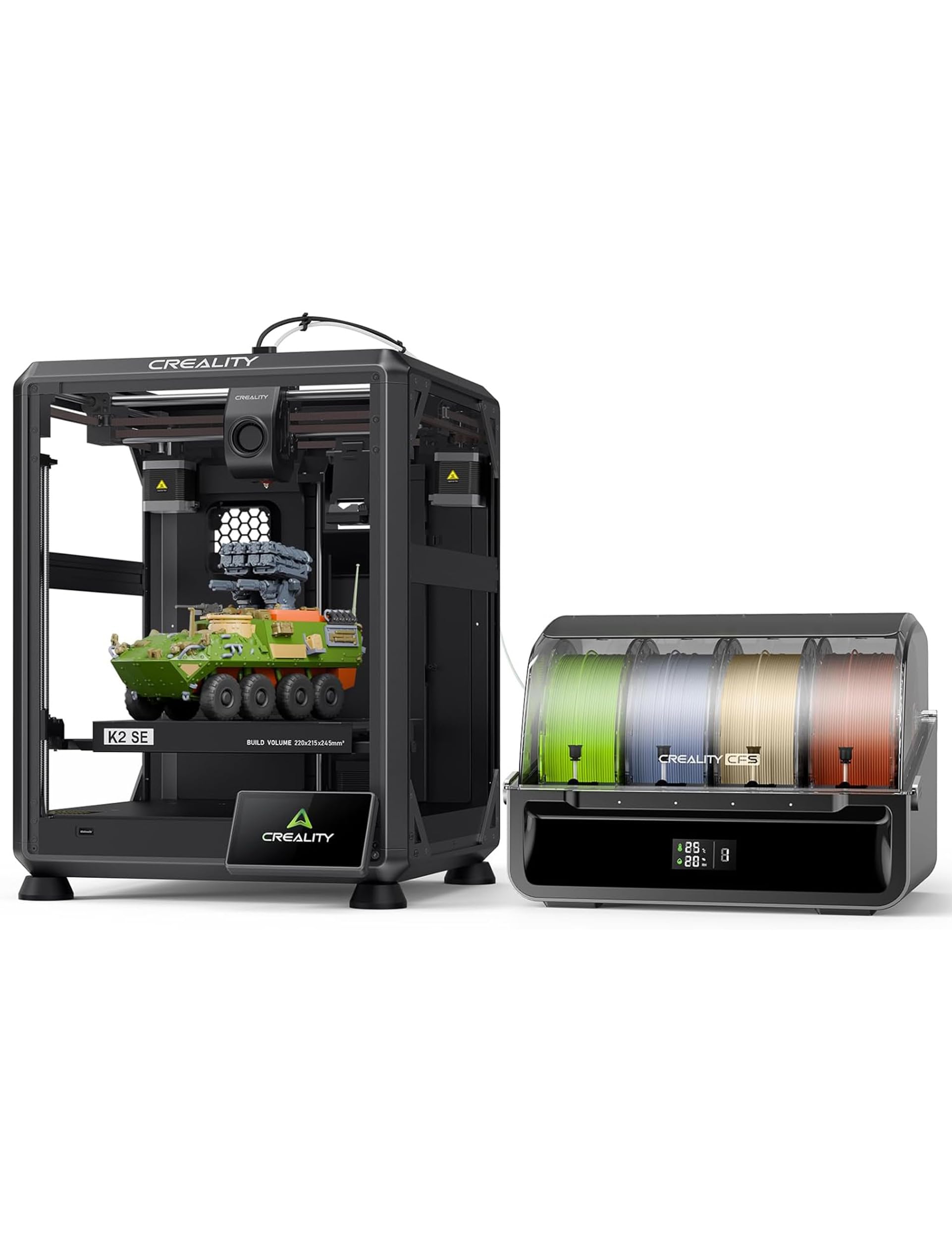 Creality K2 SE 3D Printer Series, High-Speed FDM 3D Printer with Auto Bed Leveling, Direct Drive Extruder, Large Build Volume, Silent Motherboard, 1.75mm PLA/PETG/TPU Compatible (Creality K2 SE Combo)-picture-20