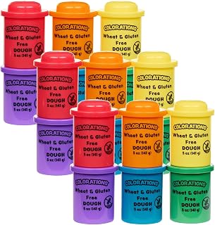 Colorations Wheat & Gluten Free Classic Dough - 3 Each of 6 Colors, Each 5oz