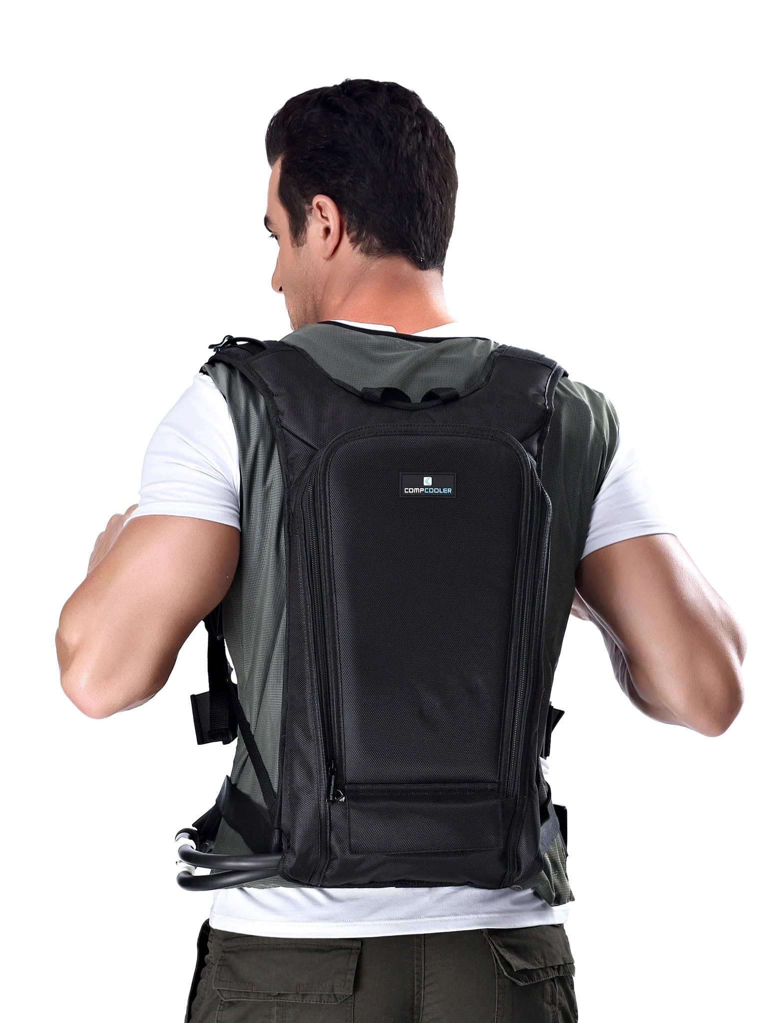 Backpack ICE Water Cooling System with Mesh Cooling Vest 3.0 Bladder Flow Control(Green)