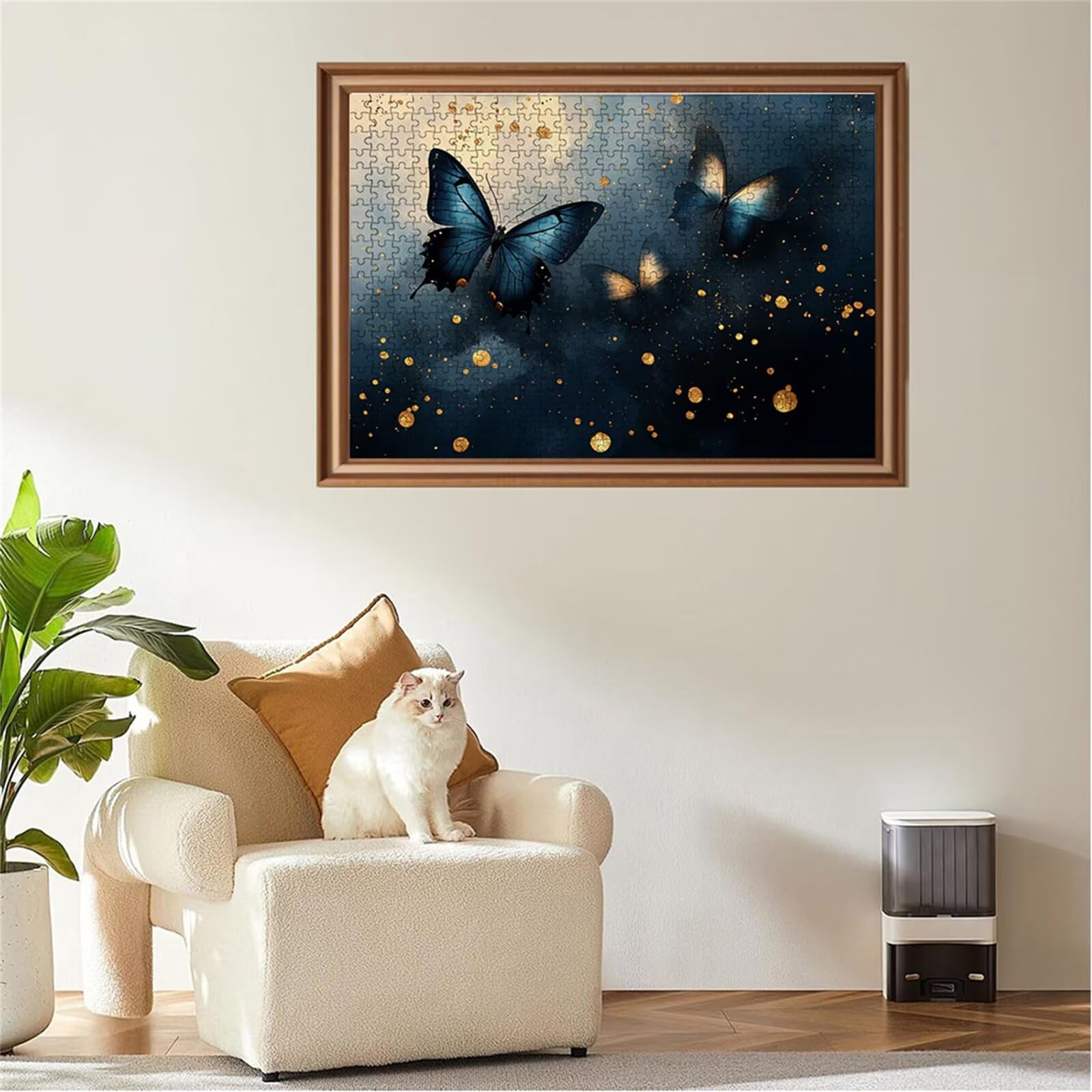 Puzzle 1000 sztuk motyl puzzle sen drewniane układanki, klasyczne dla dorosłych diY gra wyzwanie idealnie pasują do swoich liter z tyłu Wysokiej jakości układanki dla dzieci dorosłych wiek 14 lat O-3
