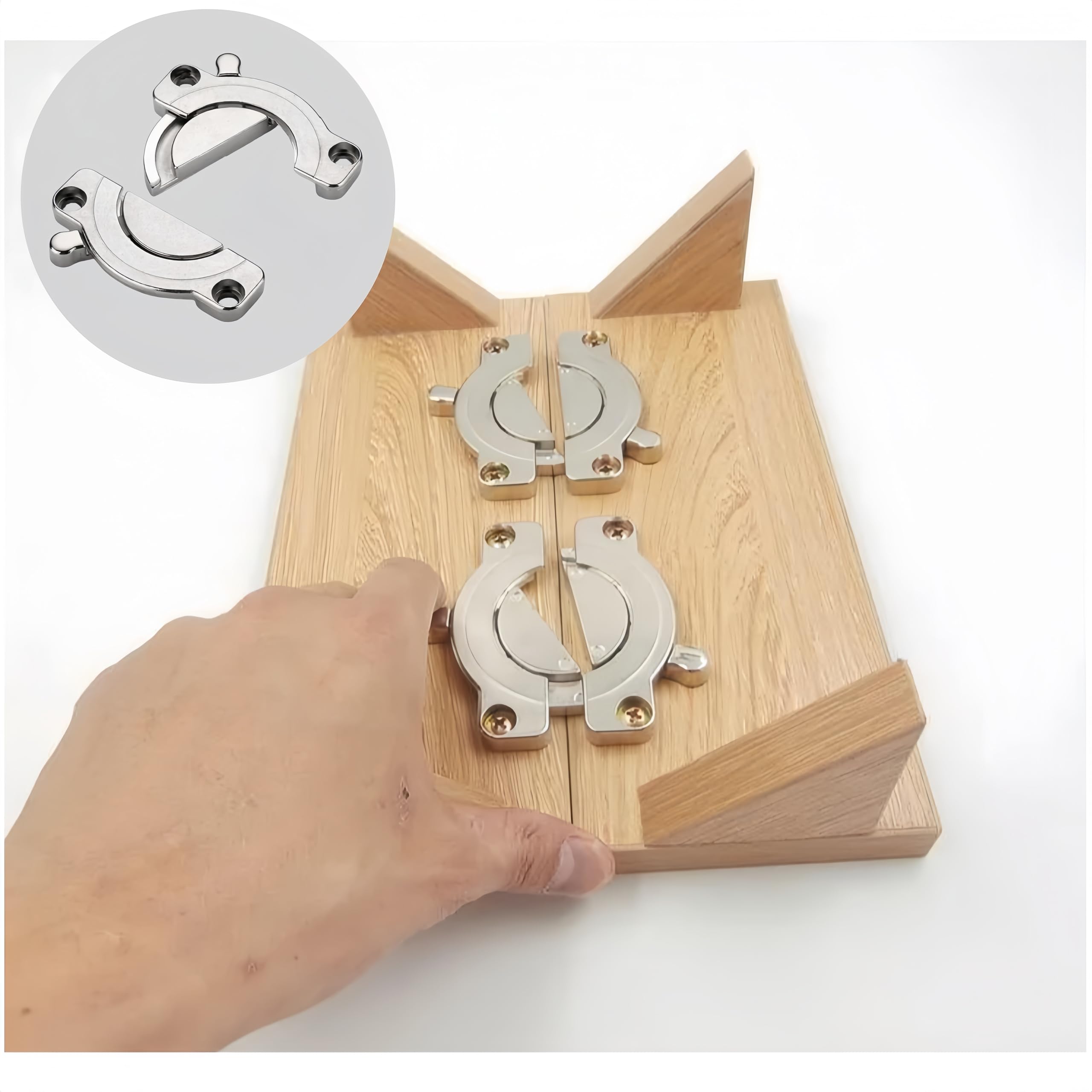 2x Drehriegel Verschluss Ø48mm - Stabile Verriegelung Für Tische & Möbel