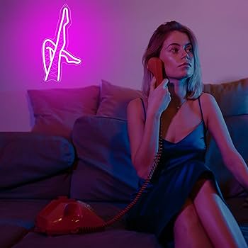 Amazon.co.jp: Hinittey セクシー 女性 脚 LED ネオンサイン 壁