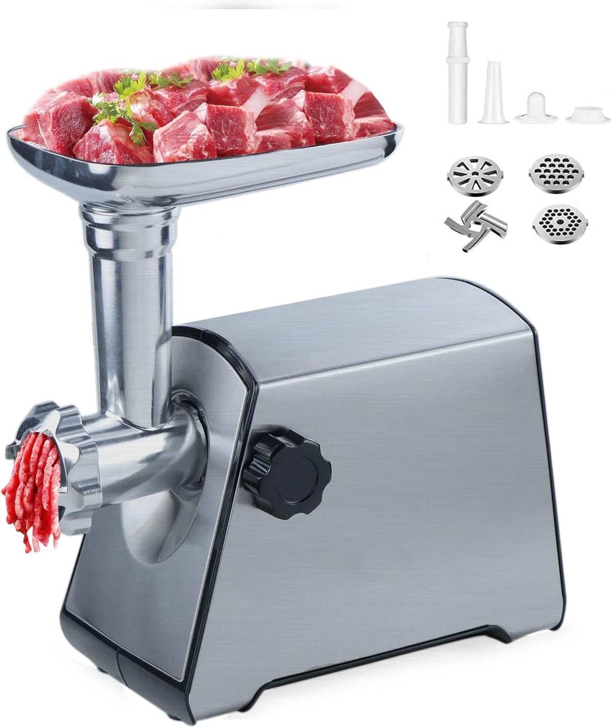 BenRich Electric Meat Mincer Grinder and Sausage Maker, 2800 Watt