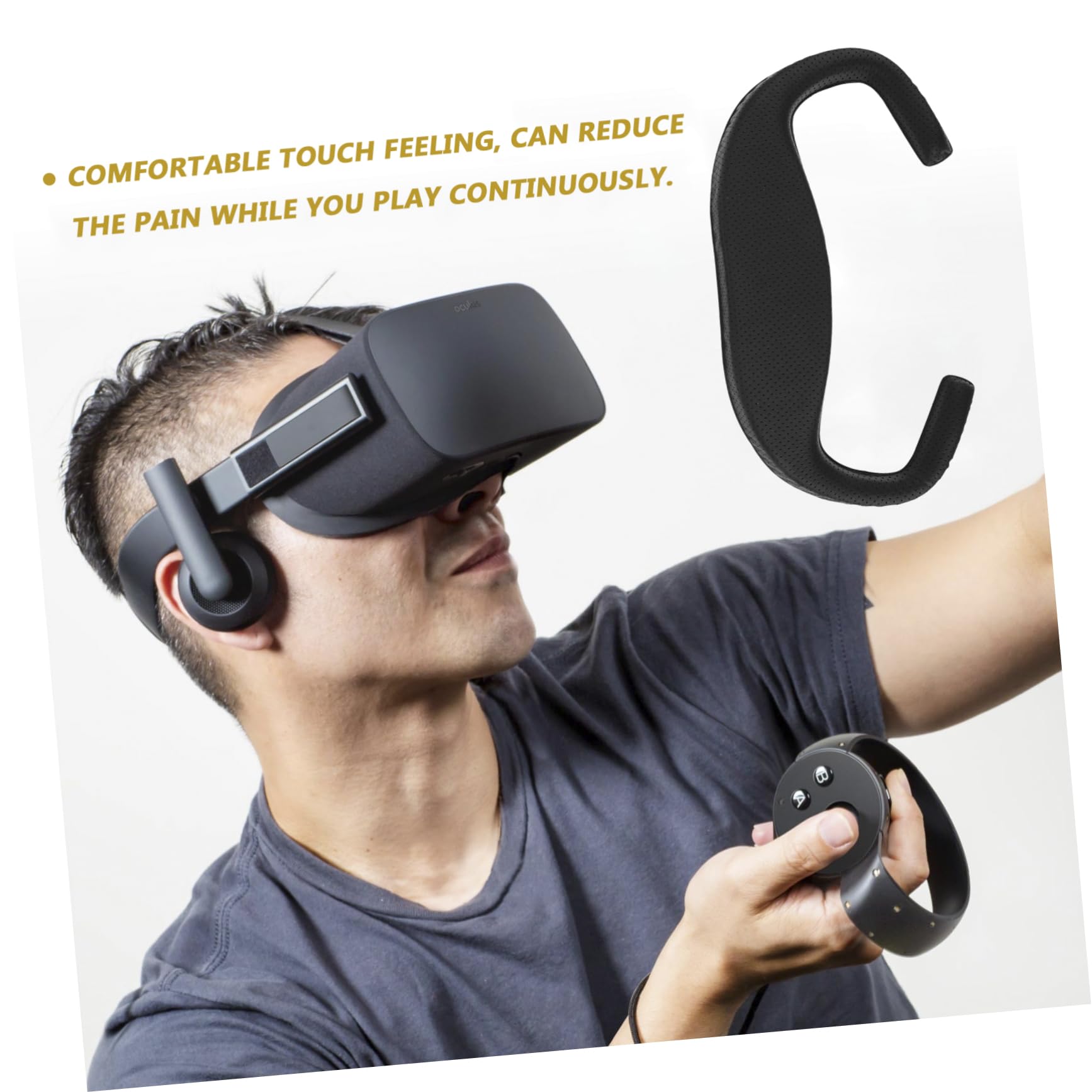 UKCOCO 5sätze Crystal Vr Gesichtspad Ersatz-schwammkissen Für Verbesserten Komfort Und Lichtblockierung Kompatibel Mit Vr Headsets Leicht Und Tragbar Hautfreundliches Material