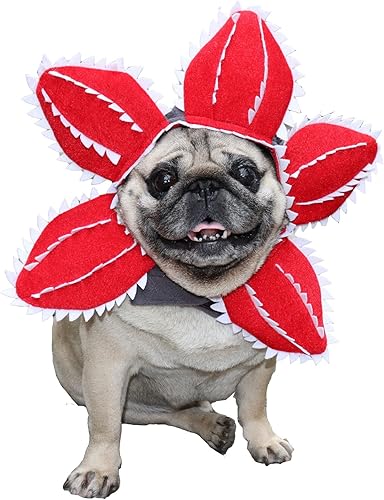 Miniatura 8 de Demogorgon Dog Costume, Pet Halloween Costumes Novelty Demodog Hat Headgear, Funny Dog Clothes for Small Medium Dogs Cats Puppy, Cosplay Demon Props