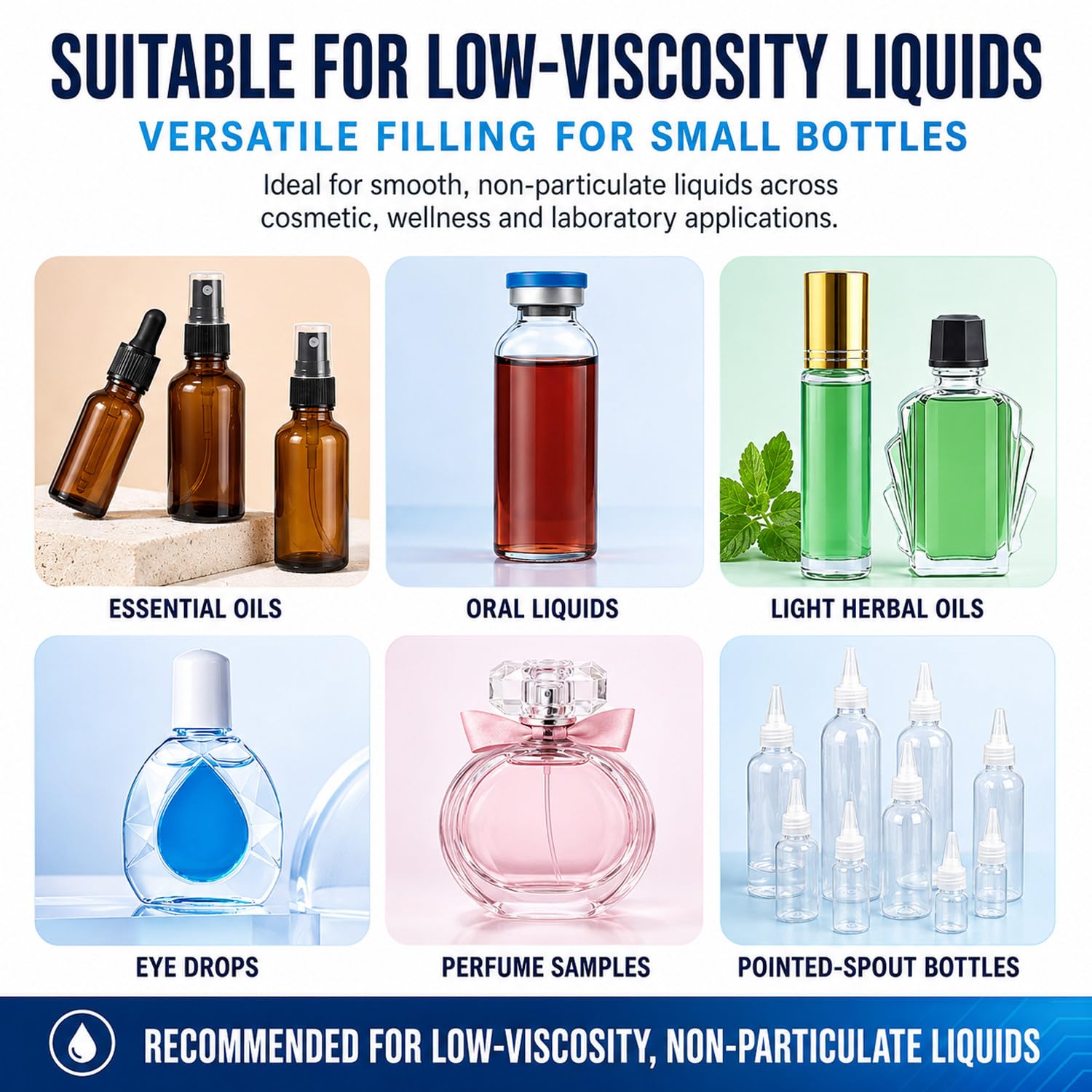 Macchina riempitrice automatica per liquidi,con pompa peristaltica HD1360 | Macchina riempitrice per bottiglie,capacità da 1ml a 100ml, per oli essenziali,profumi.
