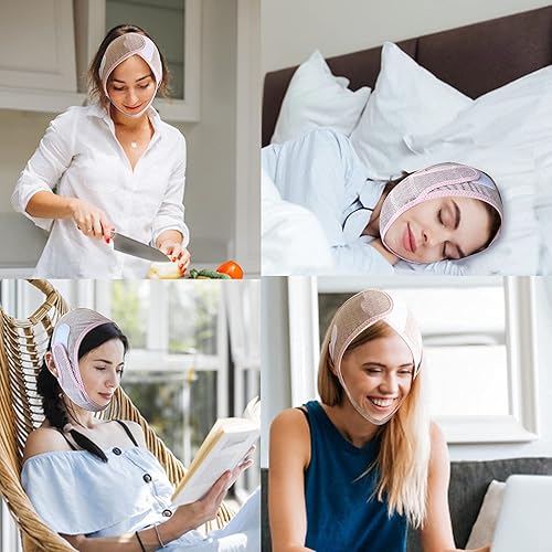 Miniatura 6 de Galeboy Correa reductora de doble barbilla para la barbilla avanzada con línea en V para hombres y mujeres ajuste del contorno y reafirmante de la