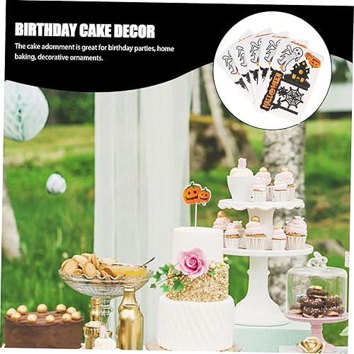 Miniatura 9 de Gadpiparty 50 pcs halloween cake insert bat cake insert cake pick topper salad toothpicks halloween toothpicks birthday toppers para comida