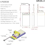 EEMB 3.7V Li-ion 502030 pile 250mAh Batterie Lipo Rechargeable Lithium Polymer ion Batterie Pack avec JST Connecteur.Faire en sorte que la polarité de l'appareil avec la batterie avant l'achat!!!