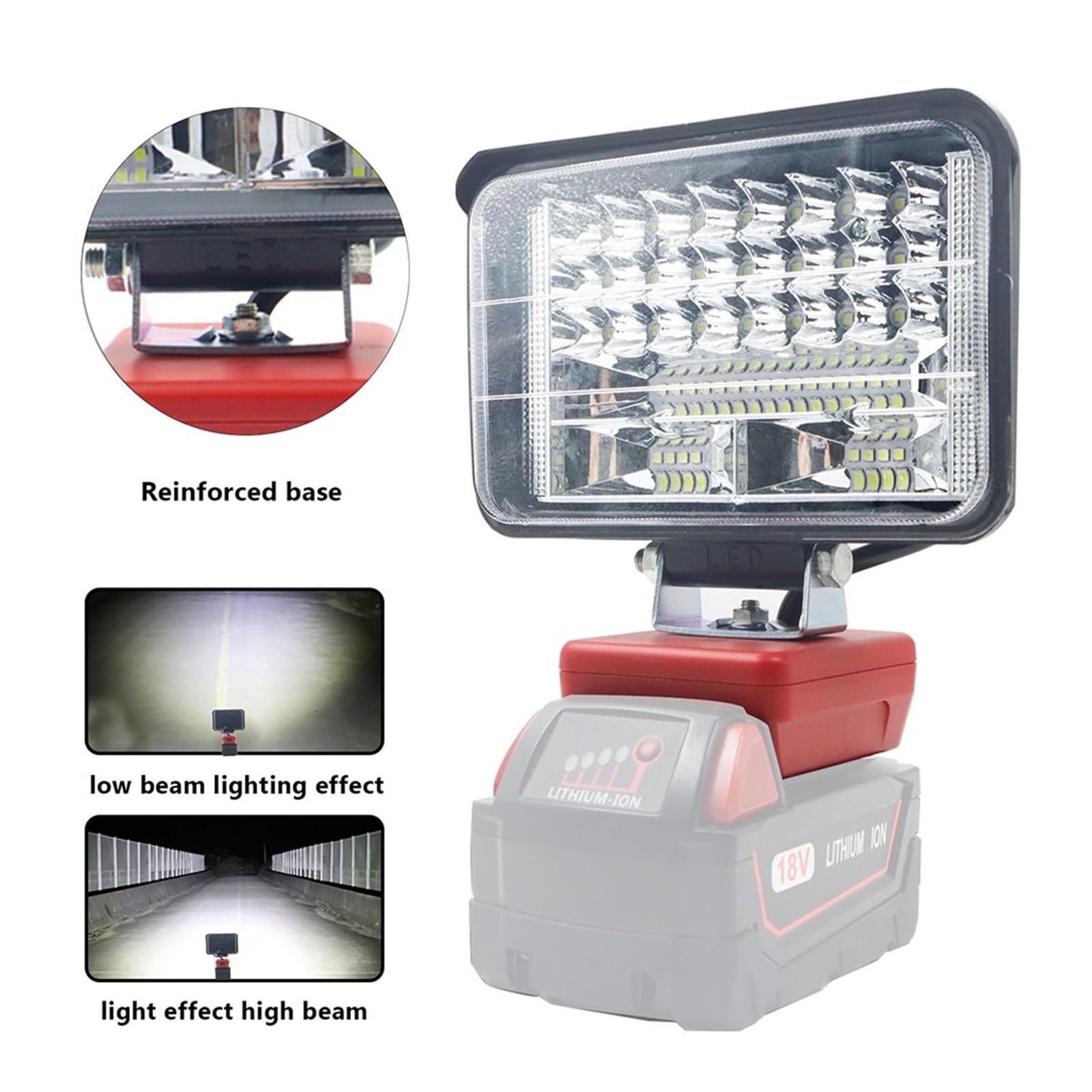 LED-Arbeitsleuchte, 7,6 Cm, Taschenlampe, Tragbar, Notfall-Flutlicht, Camping-Lampe, Scheinwerfer Flexible Installation