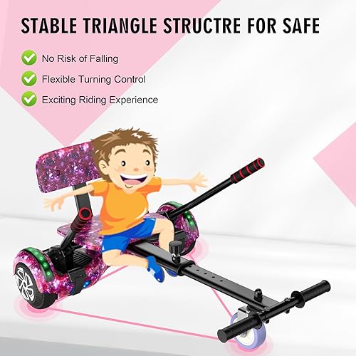Miniatura 5 de Patinete CBD con luces LED coloridas, ruedas de 6.5", scooter eléctrico de motor dual de 300W para niños, niñas, niños, adultos, todas las edades