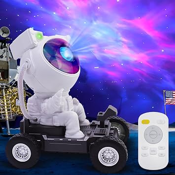 Astronaut Space Man Buddy Projector, 360 Star Projector Galaxy Nebula Light Sky LED Night Light Space Starlight Spaceman Lamp Gift for Kids Adults Bedroom Ceiling Room Decor
