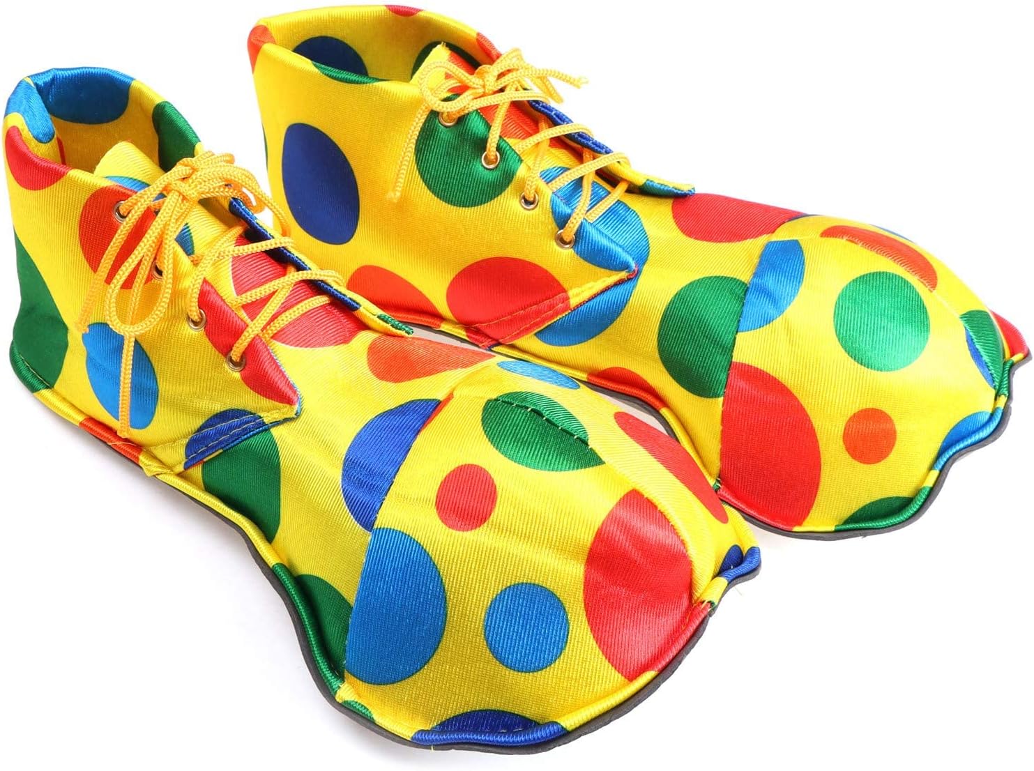 – Clown Shoes Large, , Colorful Spots Clown Shoes, Funny Circus Props Clothes for Unisex Adult Costume Supplies Party Cosplay