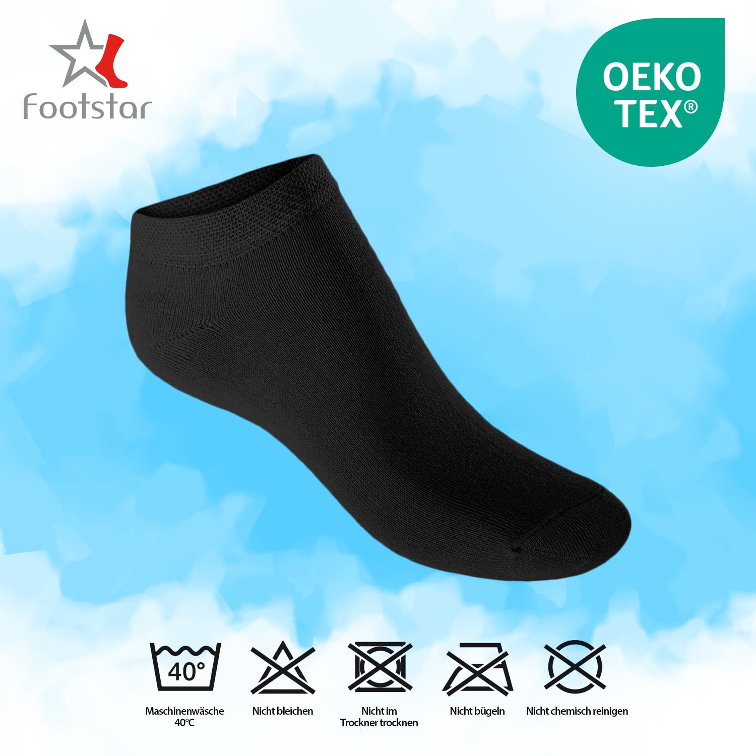 Footstar - Calcetines deportivos cortos para zapatillas (10 pares), para niñas y niños - Colección Sneak It!