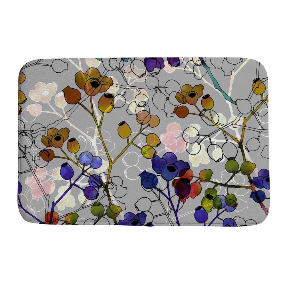 Paillasson antidérapant en velours corail lavable grand format color3