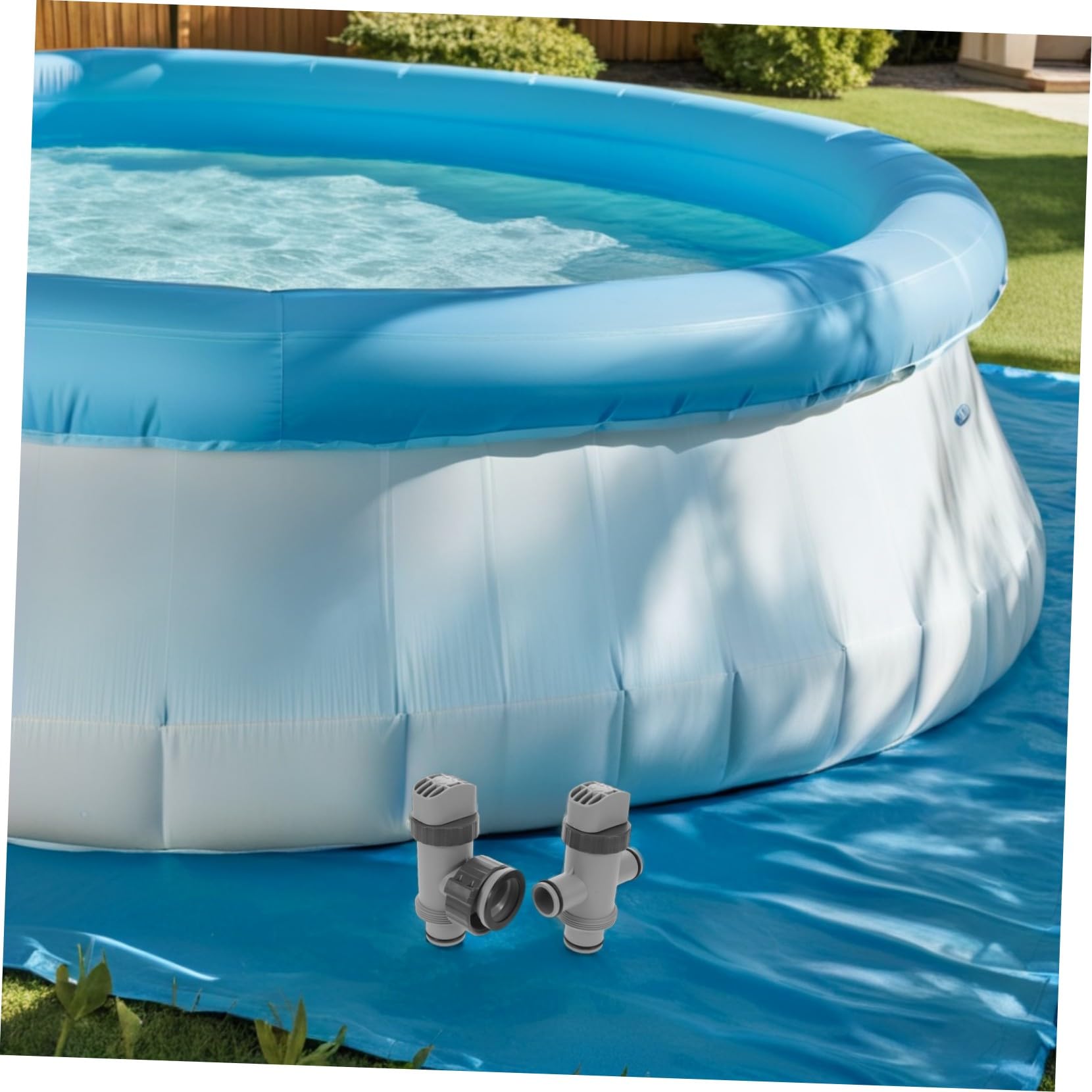 Kisangel Válvula de Émbolo para Manguera de Piscina Kit de Repuesto para Sistema de Bomba Válvula Desviadora para Control de Agua Fácil Instalación y Mantenimiento para Piscinas Elevadas