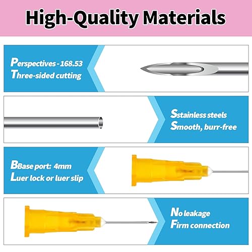 Miniatura 6 de Aguja dispensadora Luer Lock de calibre 23 de 1 pulgada, embalaje individual, paquete de 100