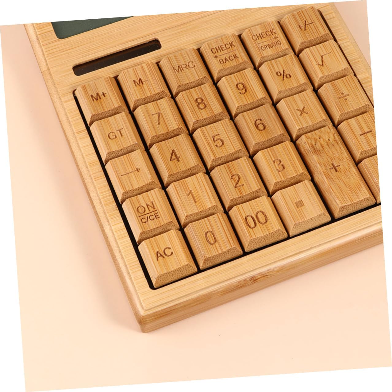 Homoyoyo Retro 29-Key Solar Calculator Portable Electronic Calculator with Tilted Display for Office and School Use