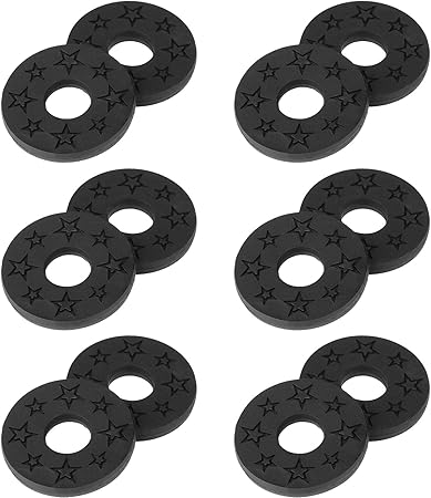 Anwenk Guitar Strap Locks Premium Strap Blocks Guitar Protector Black, 6Pair